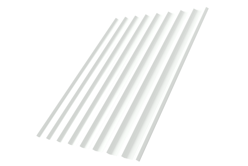 Профнастил С20R 0,7 PE RAL 9003 сигнальный белый