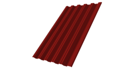 Профнастил НС35R 0,5 Satin RAL 3011 коричнево красный