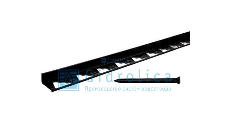 Бордюр Gidrolica Line Б-300.8,5.4.5 - пластиковый черный L3000, арт. 7312