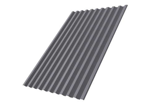 Профнастил С21R 0,4 PE RAL 7004 сигнальный серый