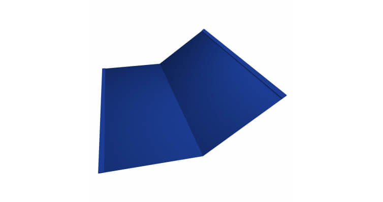 Планка ендовы нижней 300x300 0,45 PE с пленкой RAL 5002 ультрамариново-синий (2м)