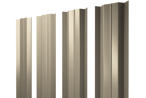 Штакетник М-образный В с прямым резом 0.45 PE RAL 1015 светлая слоновая кость