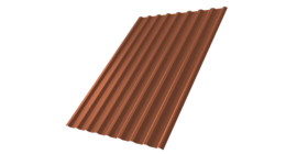 Профнастил С20R Grand Line 0,5 PurLite Мatt RAL 8004 терракота
