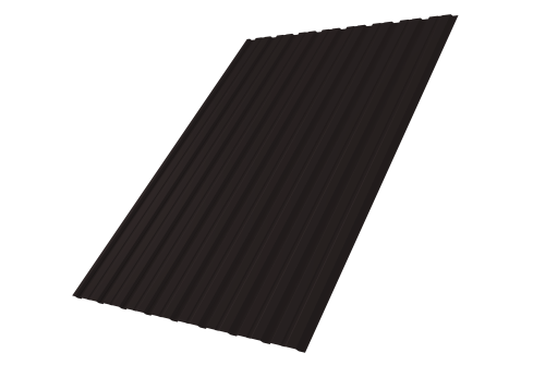 Профнастил С10В 0.45 PE RAL 9005 черный