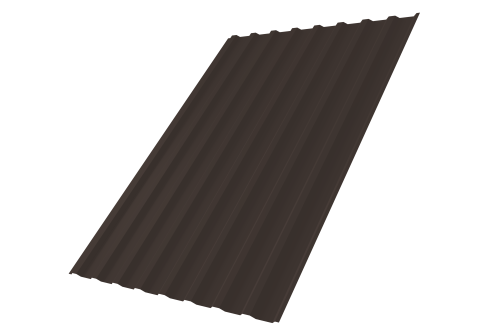 Профнастил С20В 0,45 Drap TX RR 32 темно-коричневый