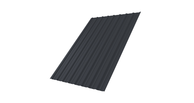 Профнастил С10A 0,45 Drap RAL 7024 мокрый асфальт