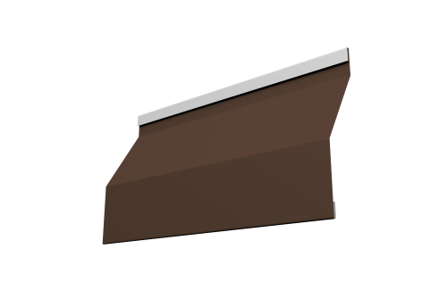 Ламель забора жалюзи Milan Slim 0,45 Drap TX RAL 8017 шоколад