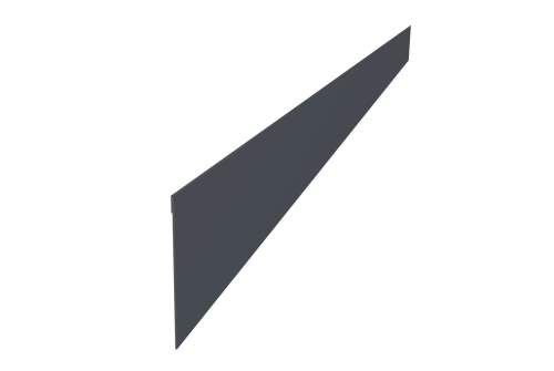 Ламель забора жалюзи Palermo 0,45 PE RAL 7024 мокрый асфальт