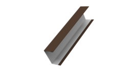 Крышка жалюзи Milan, Tokyo для калиток, ворот 0,5 Drap RAL 8017 шоколад (3м)