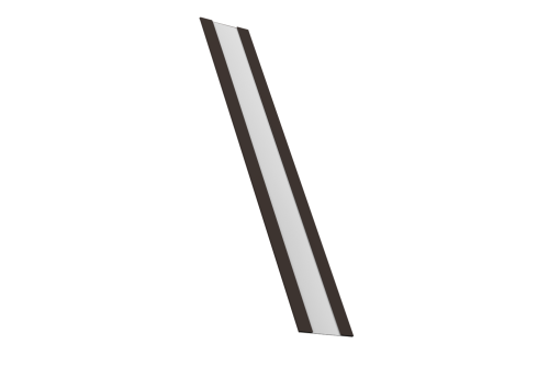 Крепежная планка жалюзи Milan, Milan Slim, Tokyo 0,45 Drap RR 32 темно-коричневый (2,5м)