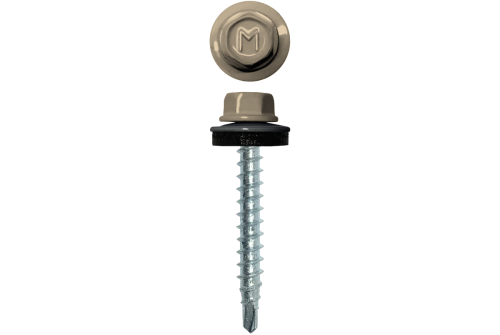 Саморез кровельный Daxmer 4,8х29 RAL 1015 (250) сверло №1