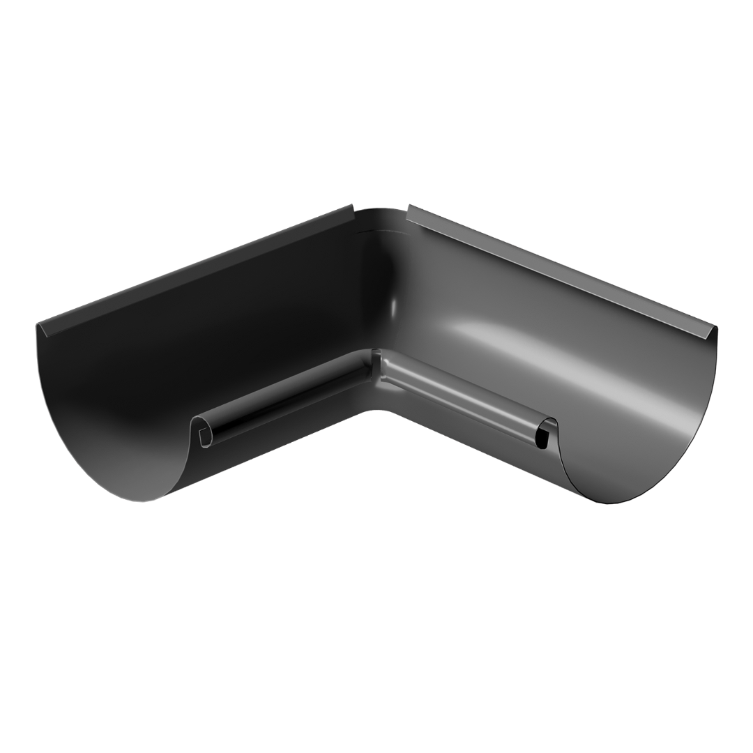 Внутренний угол желоба 90˚ Stal Standard, темно-серый